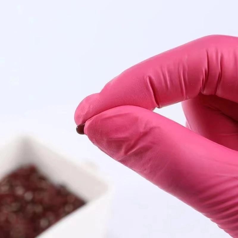 Pink Nitrile Disposable Gloves 20/50pcs Powder & Latex Free Gloves for Kitchen C