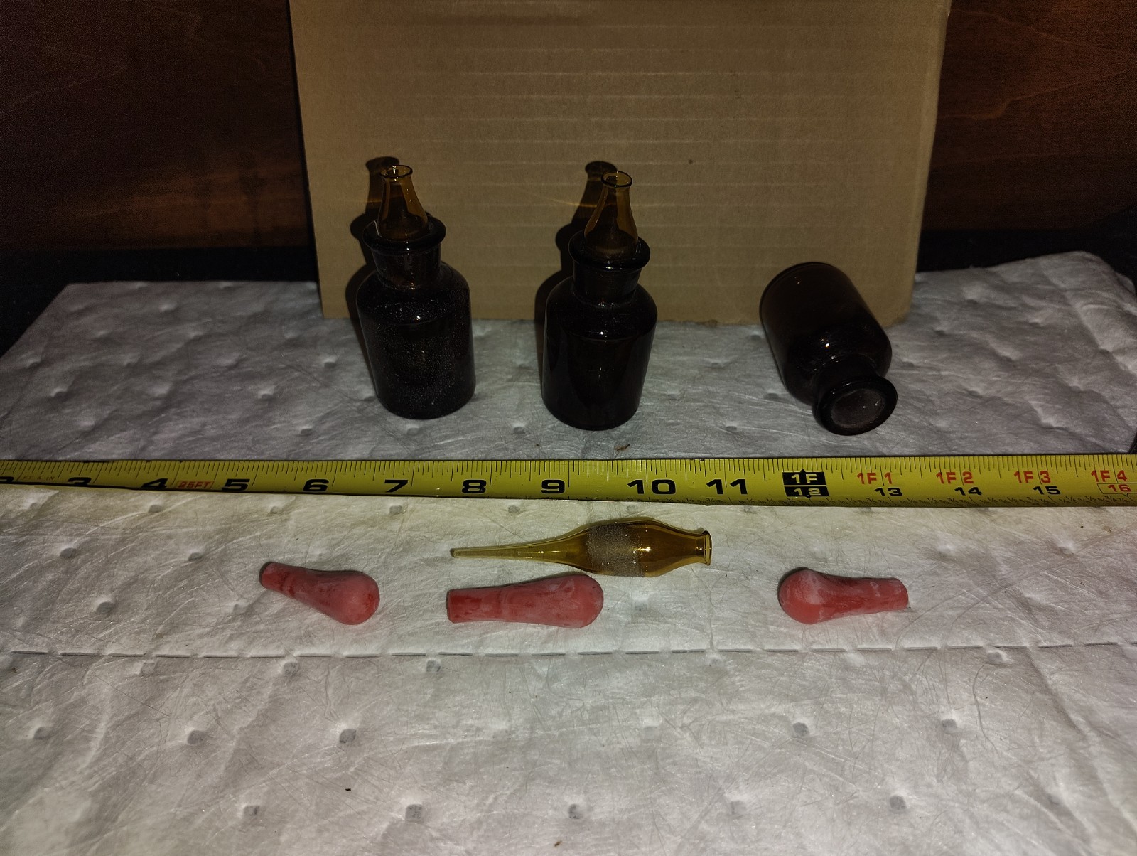 5YHL1 Glass amber dropping bottle, 30 ml, 1 fl oz, GGS grainger Qty 3