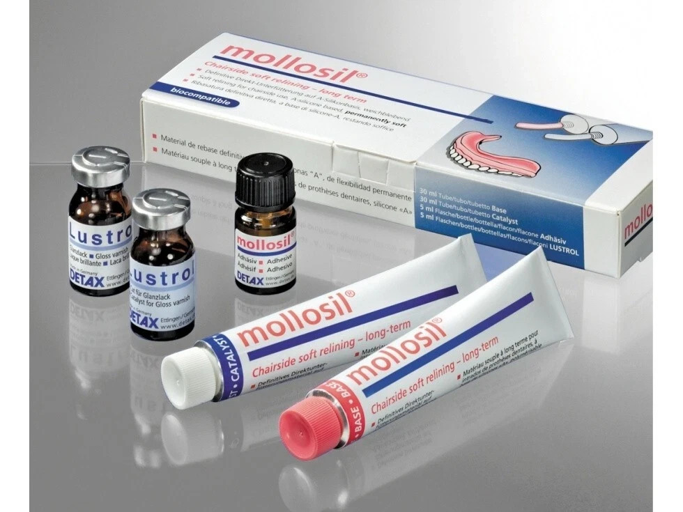 NEW Mollosil Long Term Relining A Silicone Material Kit Dental Supply