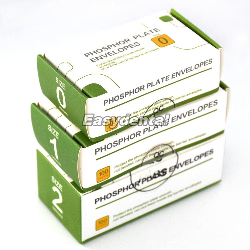 100Pcs Dental Carton Protective Covers Barrier Envelopes Phosphor Plate #0 #1 #2