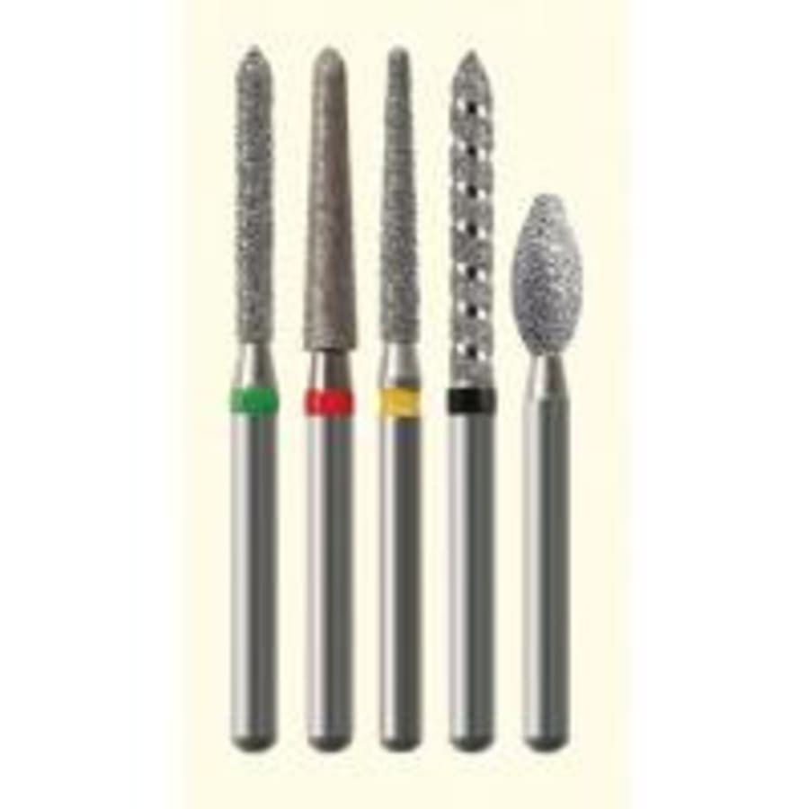 Diamond FG Medium Grit Flame Shaped Bur 889.009 Pack 5 pcs Dental