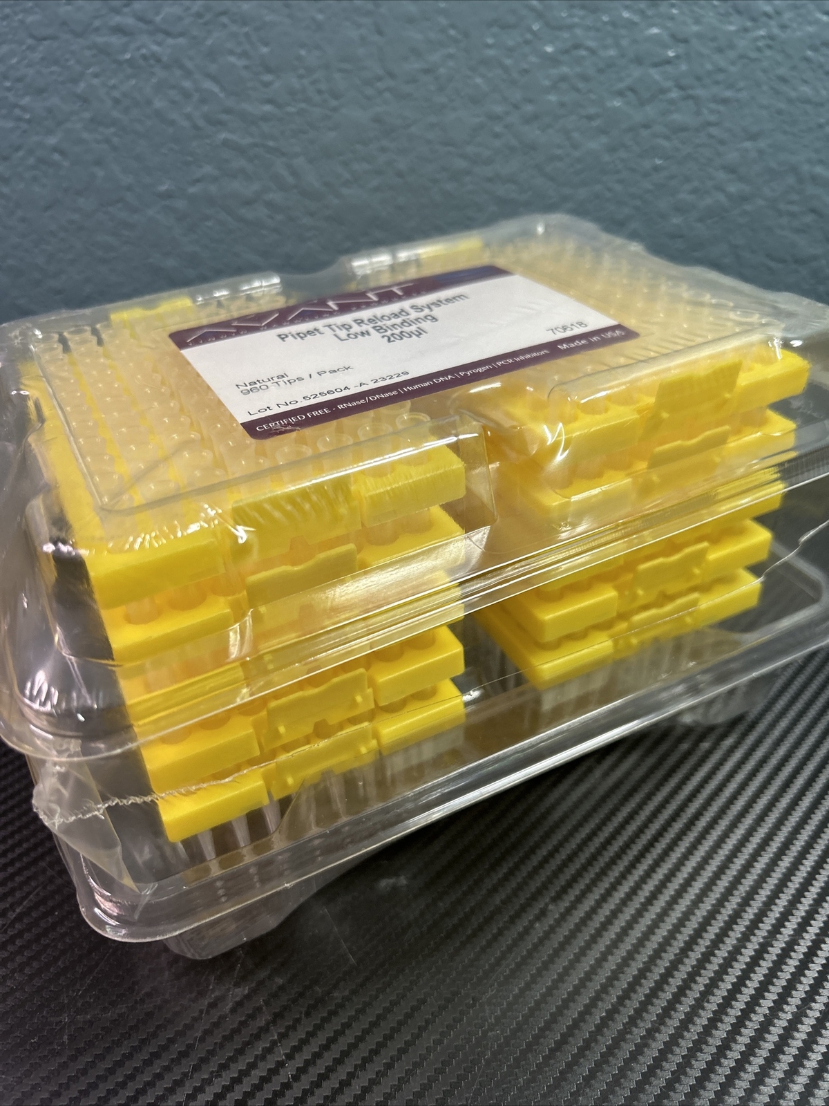 New Avant Pipet Tip Reload System Low Binding 200ul Natural 960 Count USA