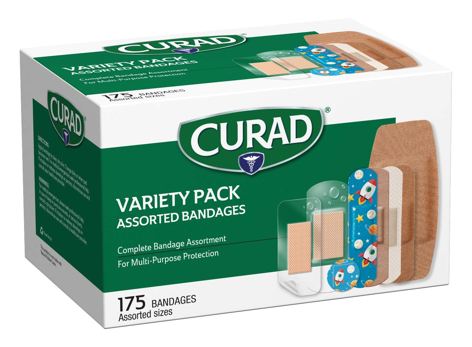 Curad Family Bandage Variety Pack 4 Styles Included Waterproof Galaxy