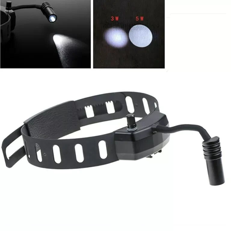 5W Surgical Headlight Dental LED Headlamp Head Band Portable Medical Front Light