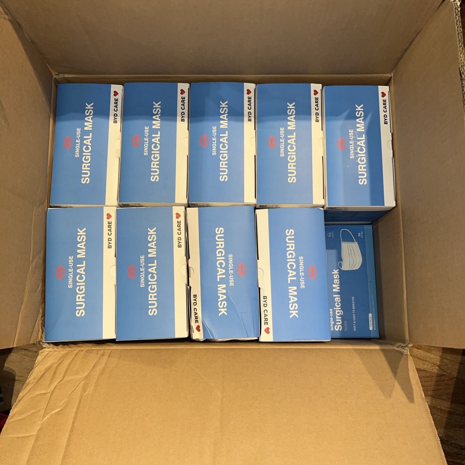 Face Masks 1,950 qty sealed 50 Per box Ear Loop Surgical Dental Personal Lot