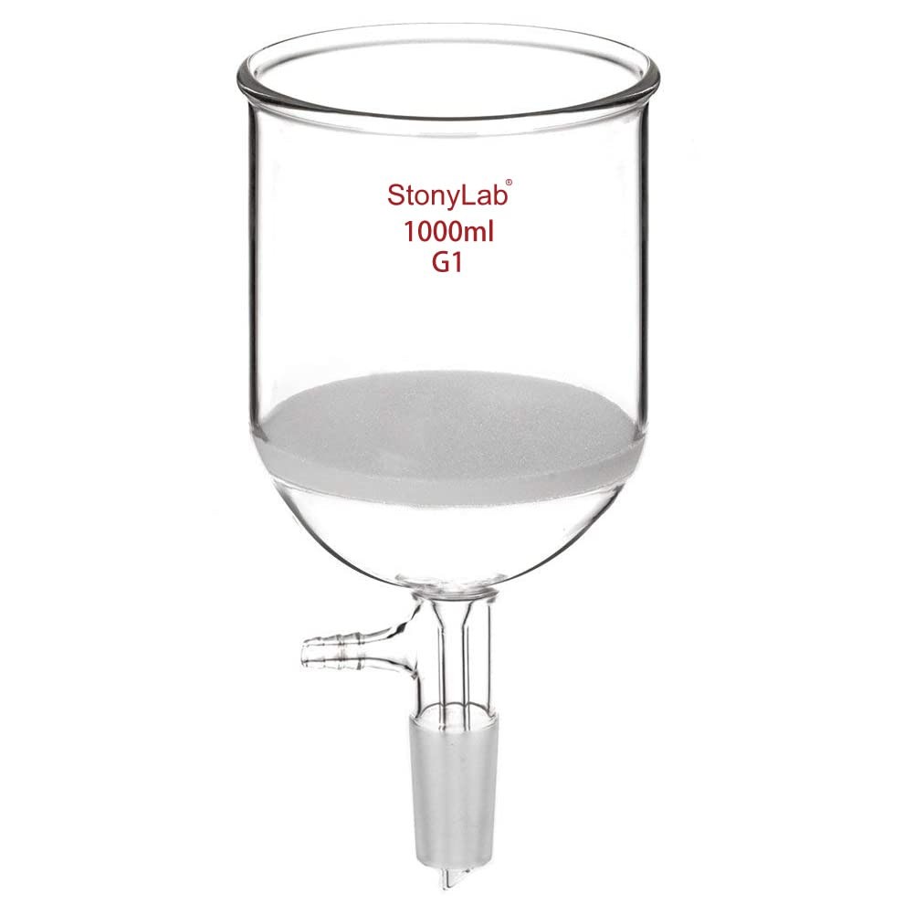 StonyLab Borosilicate Glass Buchner Filtering Funnel with Coarse Frit G1 1000ml