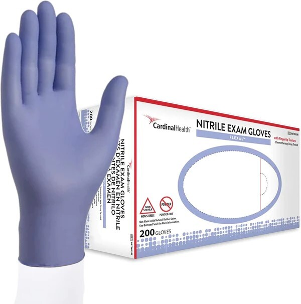 Cardinal Health™ Flexal® Nitrile Exam Gloves, Powder Free Case (2000 ea)