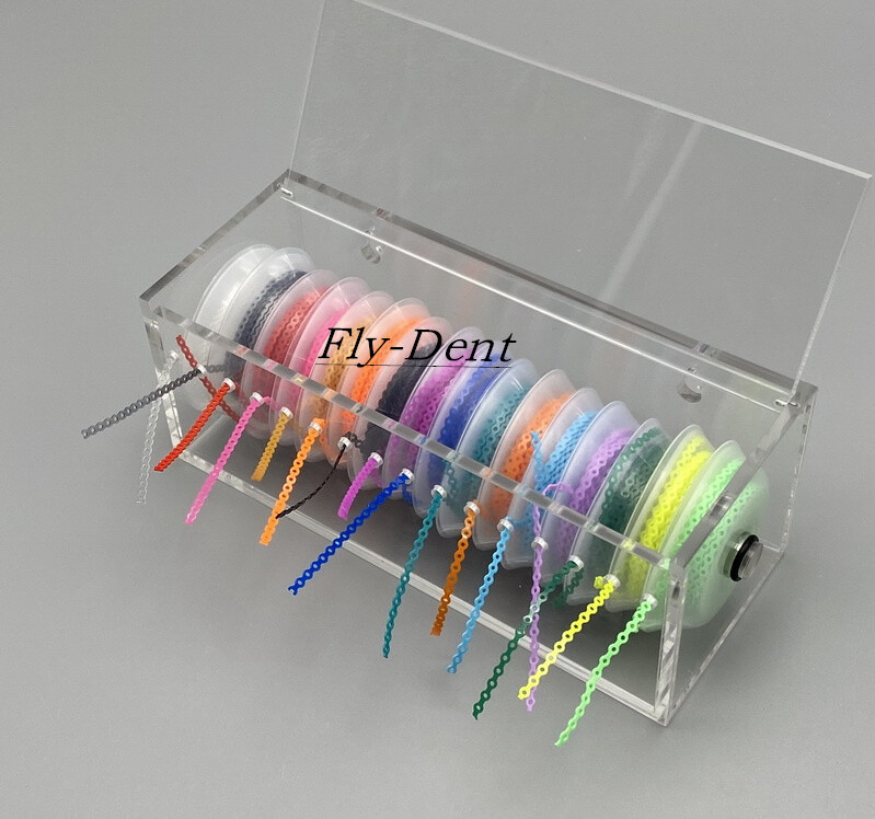 Dental Orthodontic Elastic Bands For Braces Ultra Power Chain Placing Box Holder