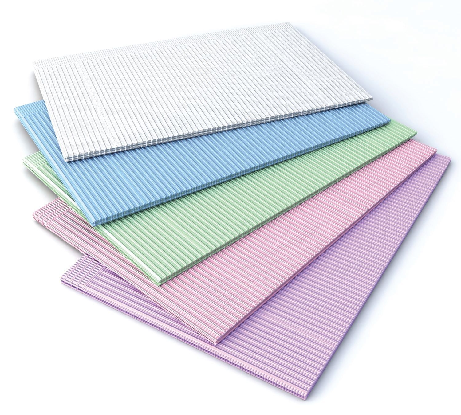 500 Peach Patient Bibs (2+1)Ply Towels Polyback 18×13 TATTOO DENTAL MEDICAL