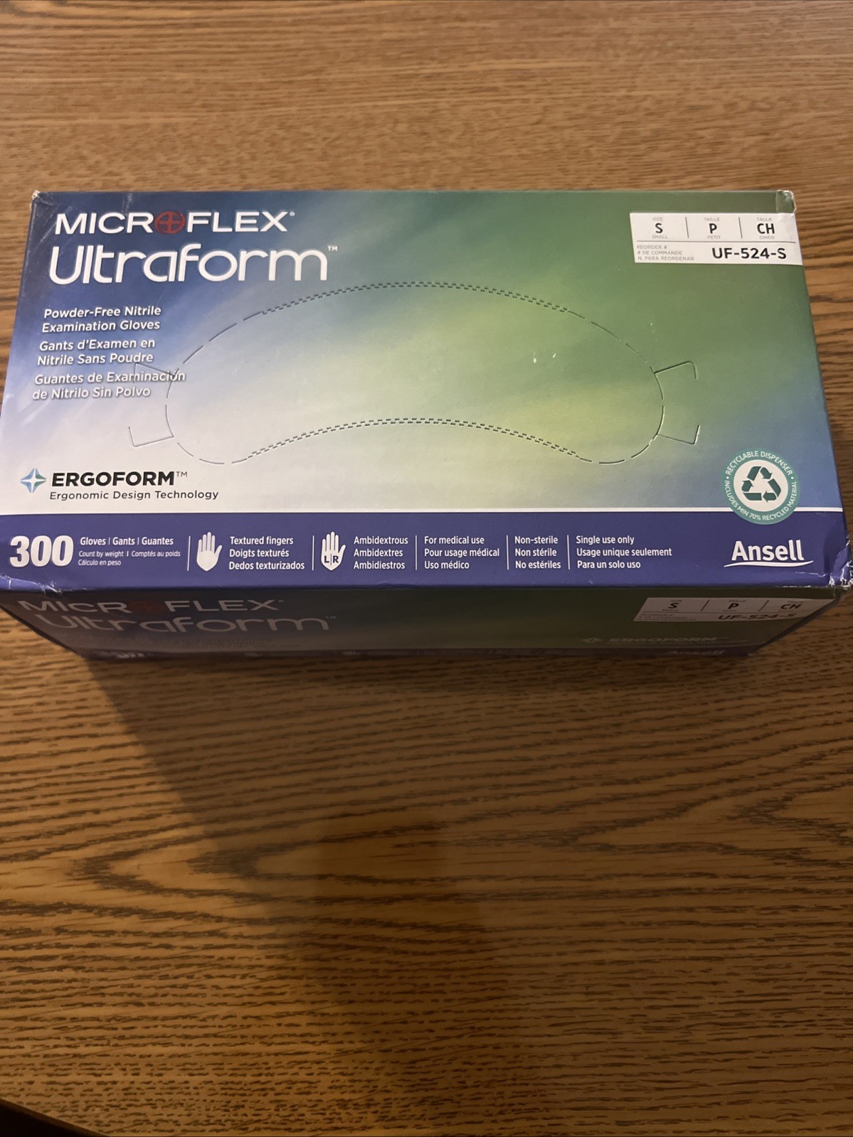 3000 (10 box) MicroFlex UltraForm Nitrile Gloves UF-524-XS/S EXTRA SMALL SMALL