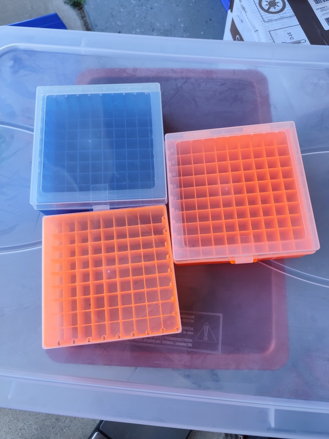 Plastic Laboratory Tube Holder Box For 1.5 Or 2 ml Tube