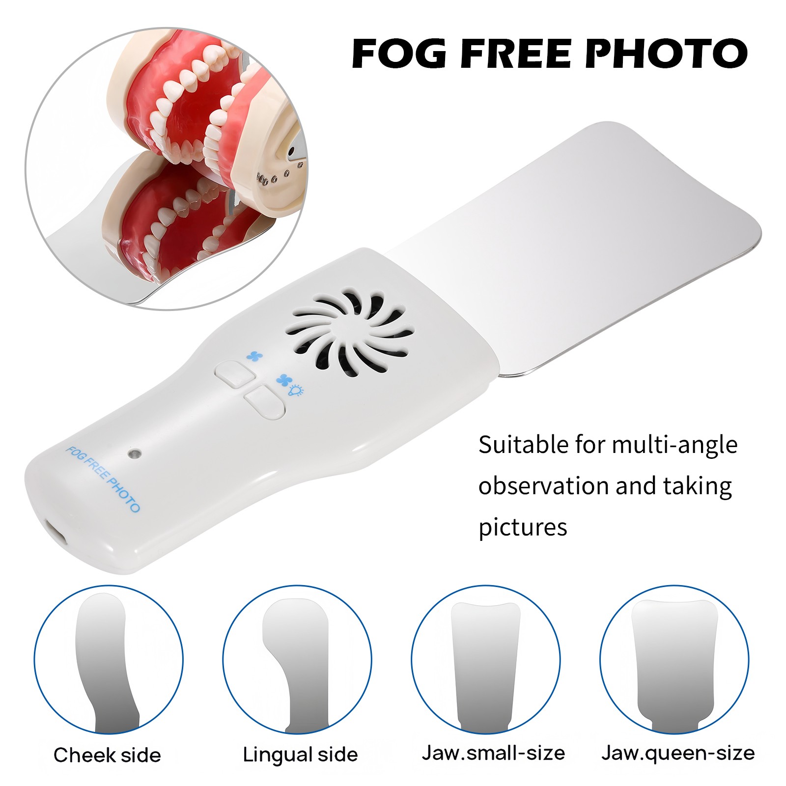 Occlusal Mirror LED Intra Oral Photo System 4 Mirrors Anti-Fog