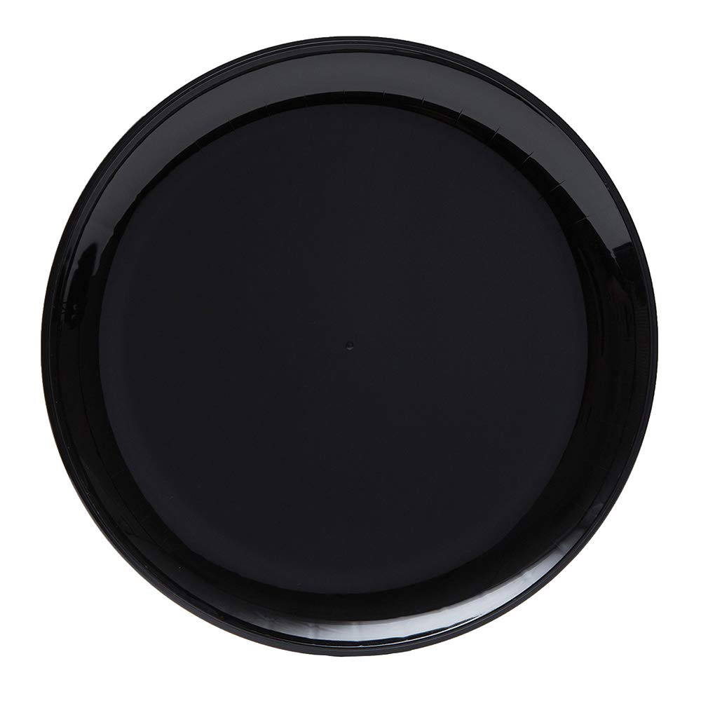 Caterline Heavyweight round Catering Tray, 18-Inch, Black (25-Count)