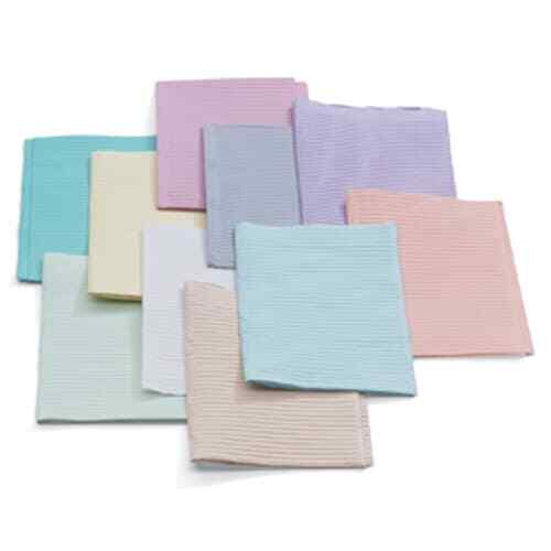 Quala Blue Patient Bibs 13″ x 19″ Polyback 3 Ply Paper/1 Ply