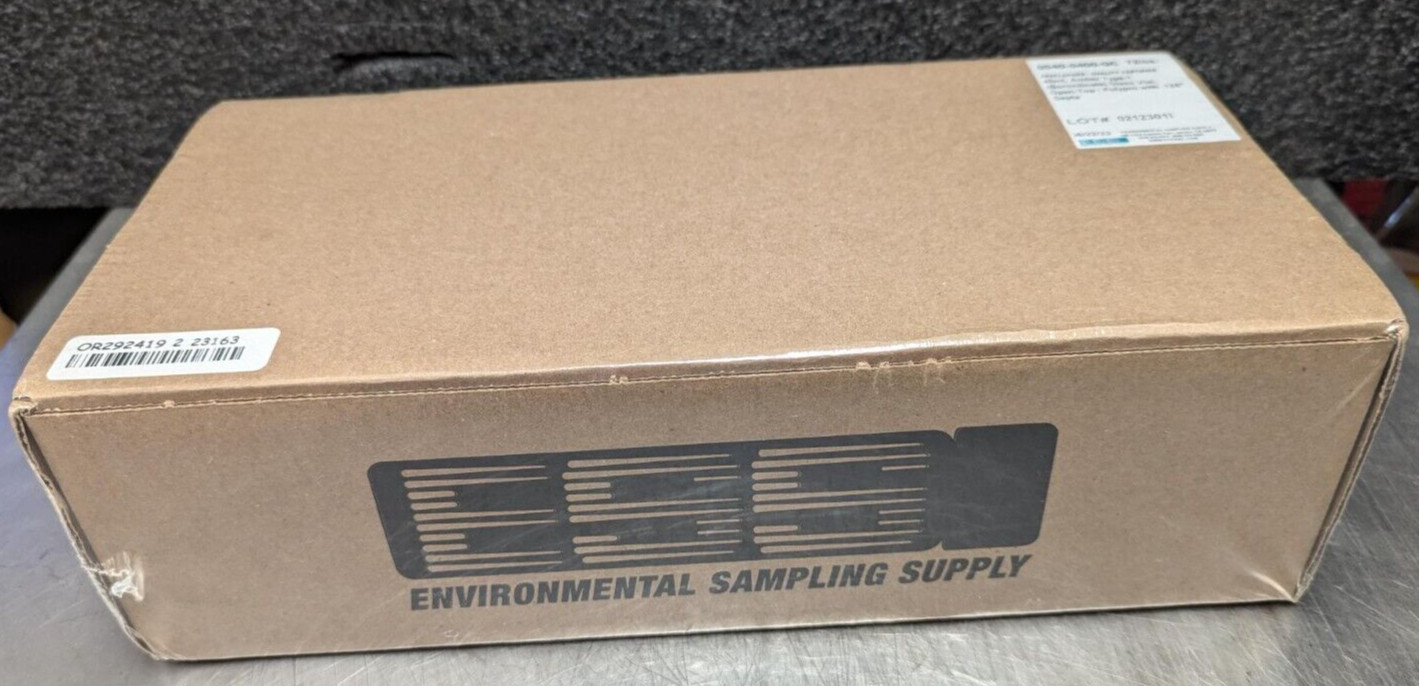 ESS 40mL Amber Type1 Borosilicate Glass Vial Open Top PolyPro w/.125″ Septa 72cs