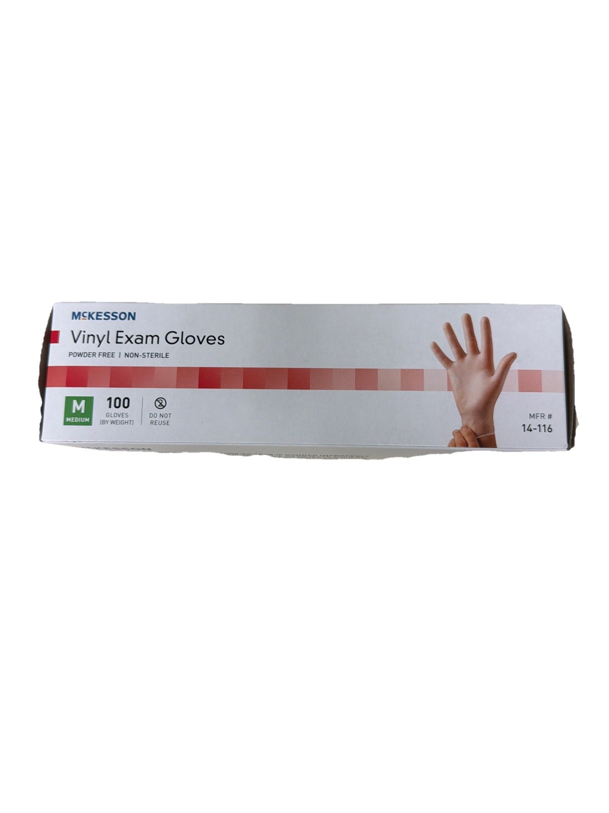 McKesson Vinyl Exam Gloves – Pack of 100, Medium