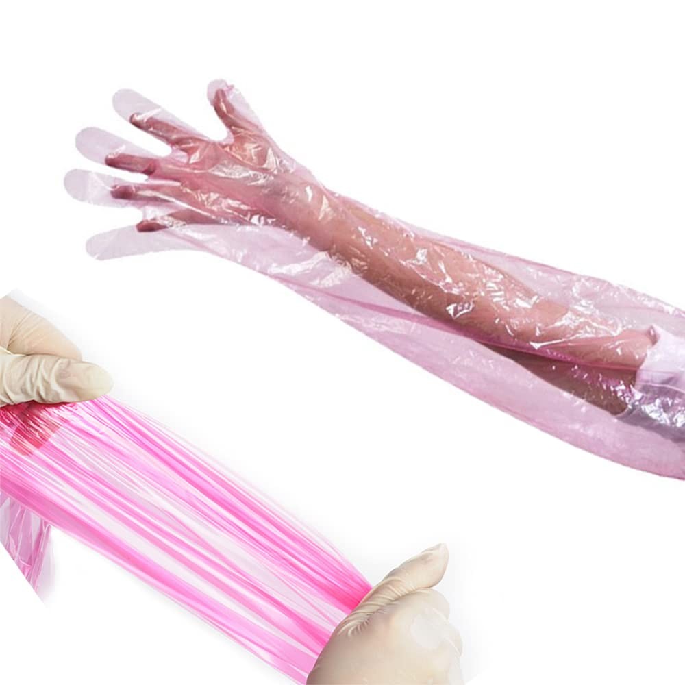 Veterinarian Rectal Long Gloves Full Arm Sleeve Farm Animal Examination Shiel…