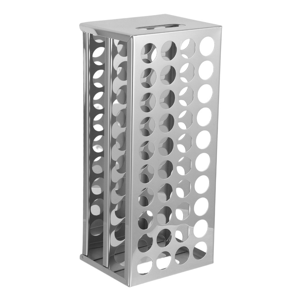 Durable Stainless Steel Test Tube Holder Rack for Lab Tube Storage