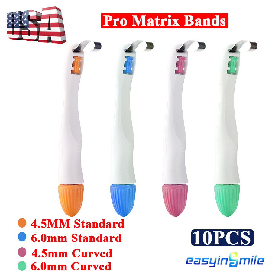 Dental Pro Matrix Bands Adjust Hold Matrices System Clamps w Handle Disposable