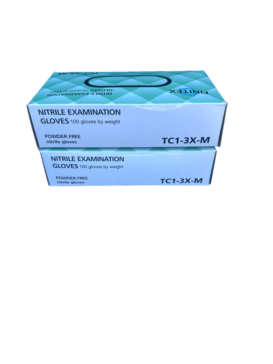 Disposable Nitrile Medical Exam Gloves – Powder Free TC1-3X-M 200 GLOVES
