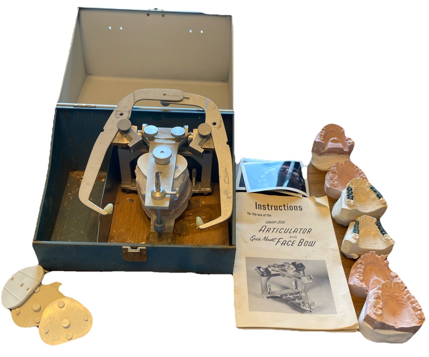 Vintage Whipmix 8500 Adjustable Dental Articulator with 8600 Quick Mount Facebow