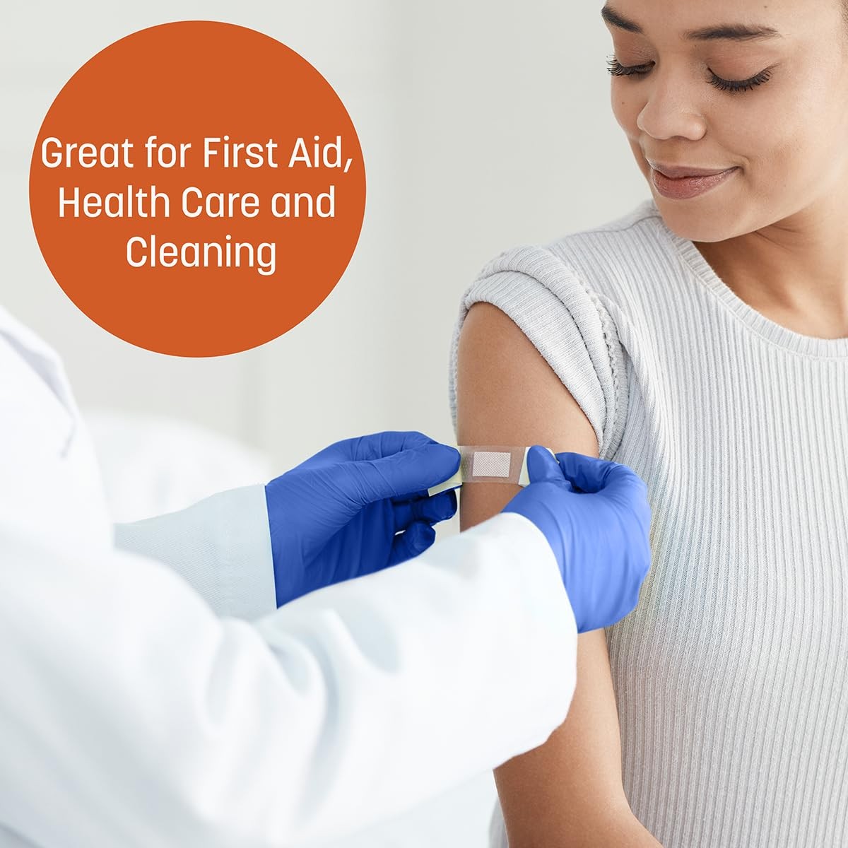 Caring Nitrile Exam Gloves 100ct Powder Free Not Made Natural Rubber Medium