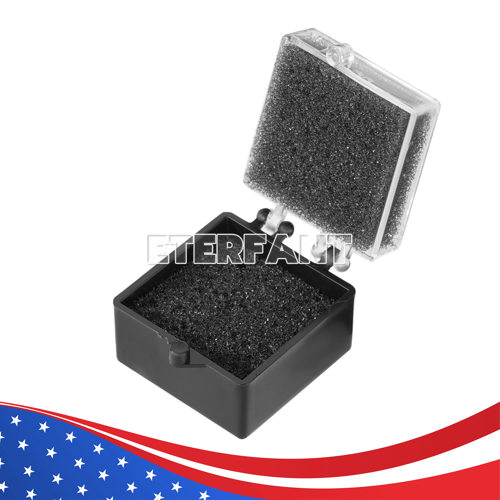 1000pcs/PK Dental Lab Crown/Veneer/Bridge Boxes – 1 Inch Clear Top with Fillers
