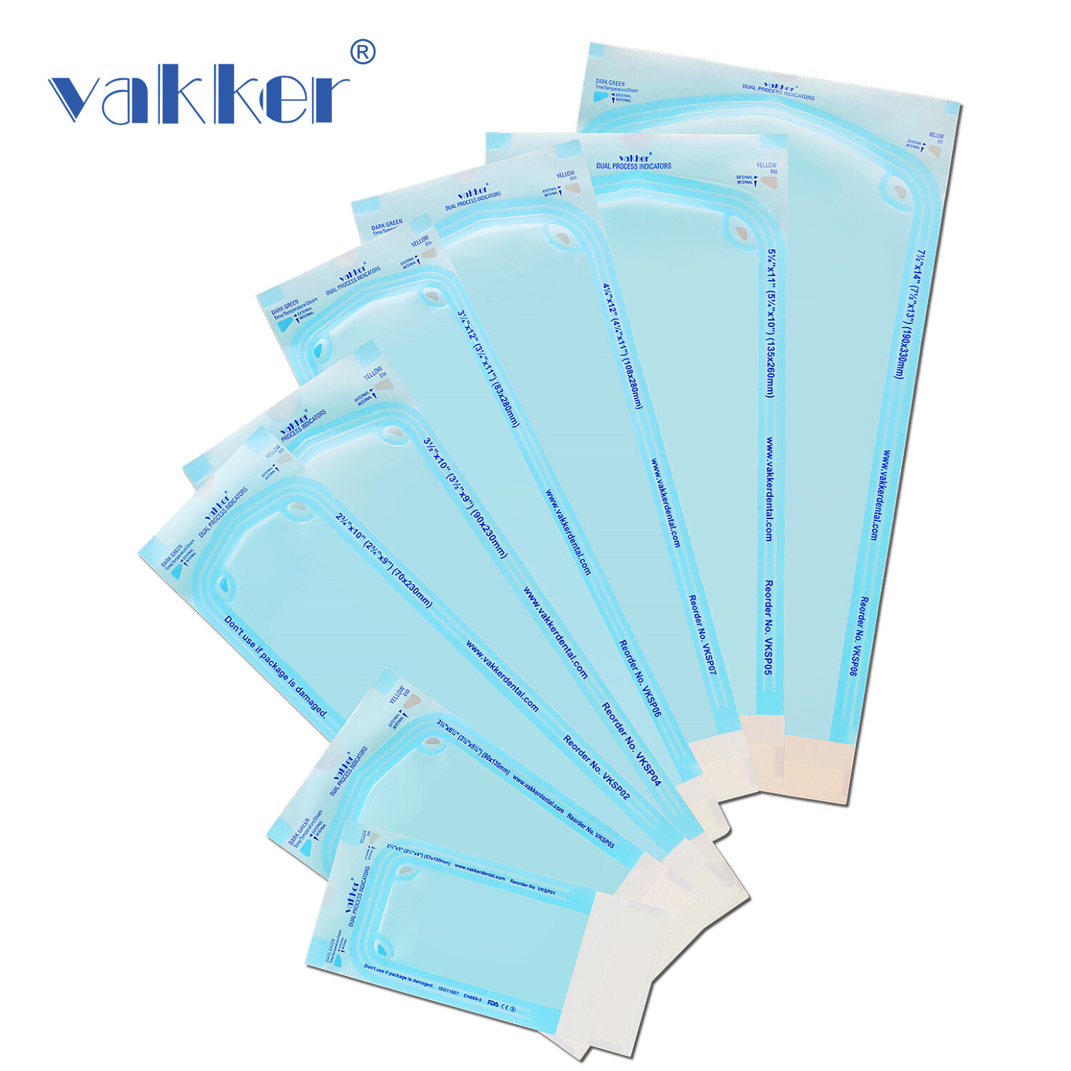 Self Sterilization Pouches Autoclave Sterilizer Bags Dental Medical Tattoo Nail