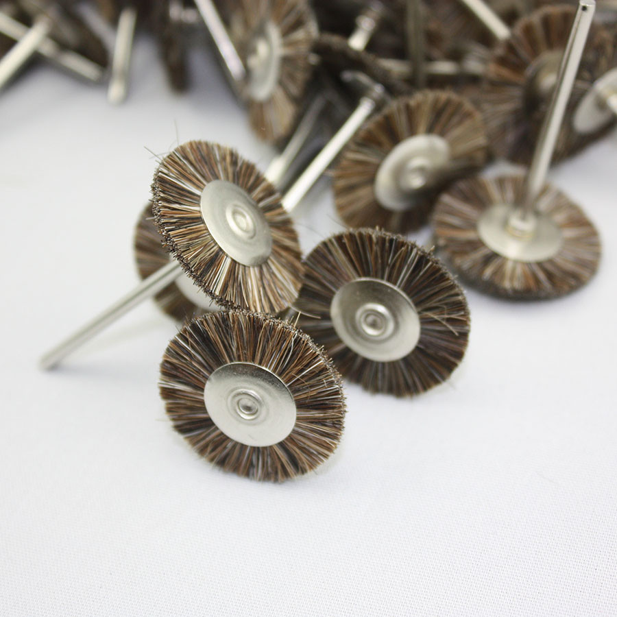 100 PCS Dental Buffing Polishing Polisher Wheel Brush Dentist Equipment 3.0mm