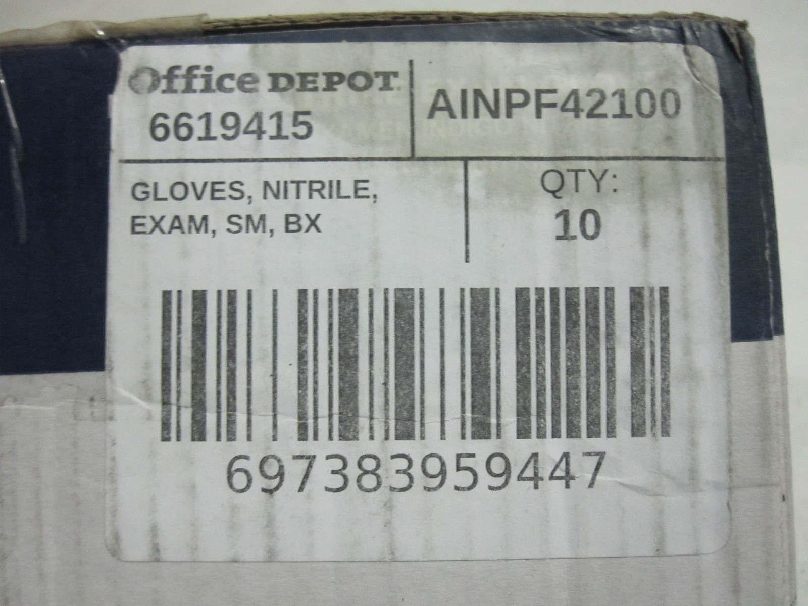 Ammex Indigo Nitrile Exam Gloves, Latex & Powder Free, Size Small box of 1000 qt
