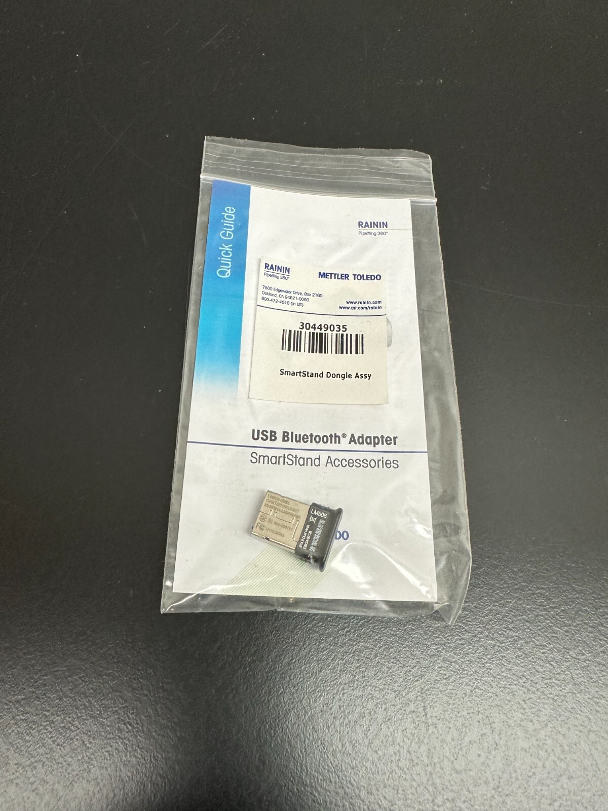 METTLER TOLEDO RAININ REF 30449035 SmartStand Dongle USB Bluetooth Adapter