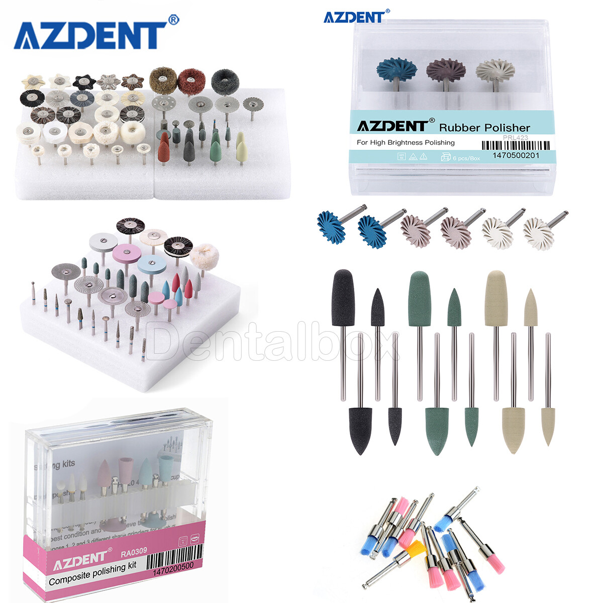 Dental Burs Polishers Composite Polishing Diamond RA Disc kit Wheels Coarse