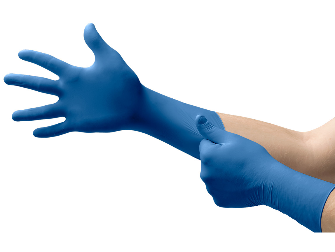 *1,000-Gloves* Microflex Ultra Sense EC PF Nitrile Small Blue USE-880-S
