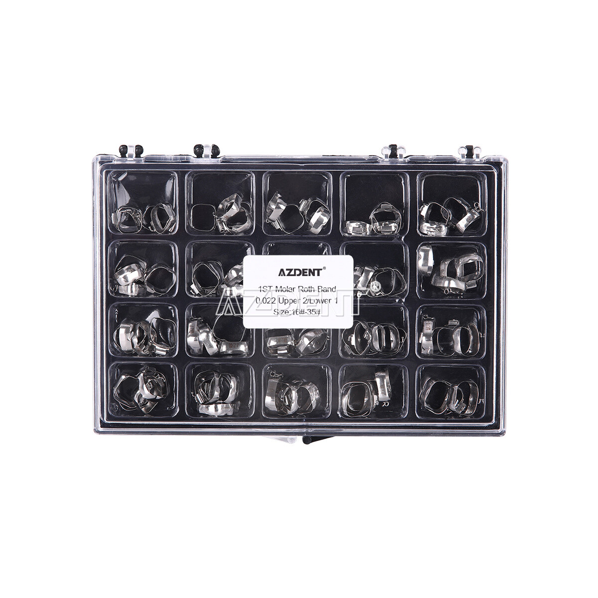 AZDENT Dental Ortho Bands Buccal Tubes 1st Molar Non-cov Roth /MBT.022 16#-35#