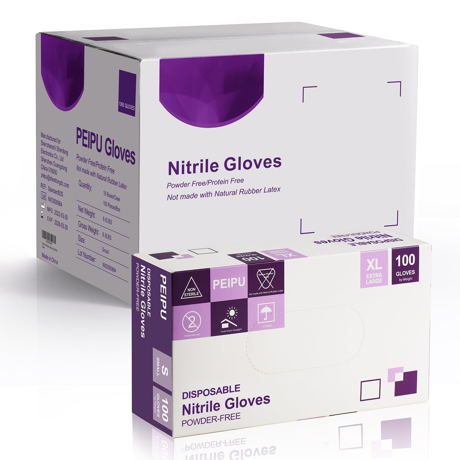 PElPU Nitrile Gloves,Disposable cleaning,(Medium, 1000-Count) , Latex ,Ultra-…