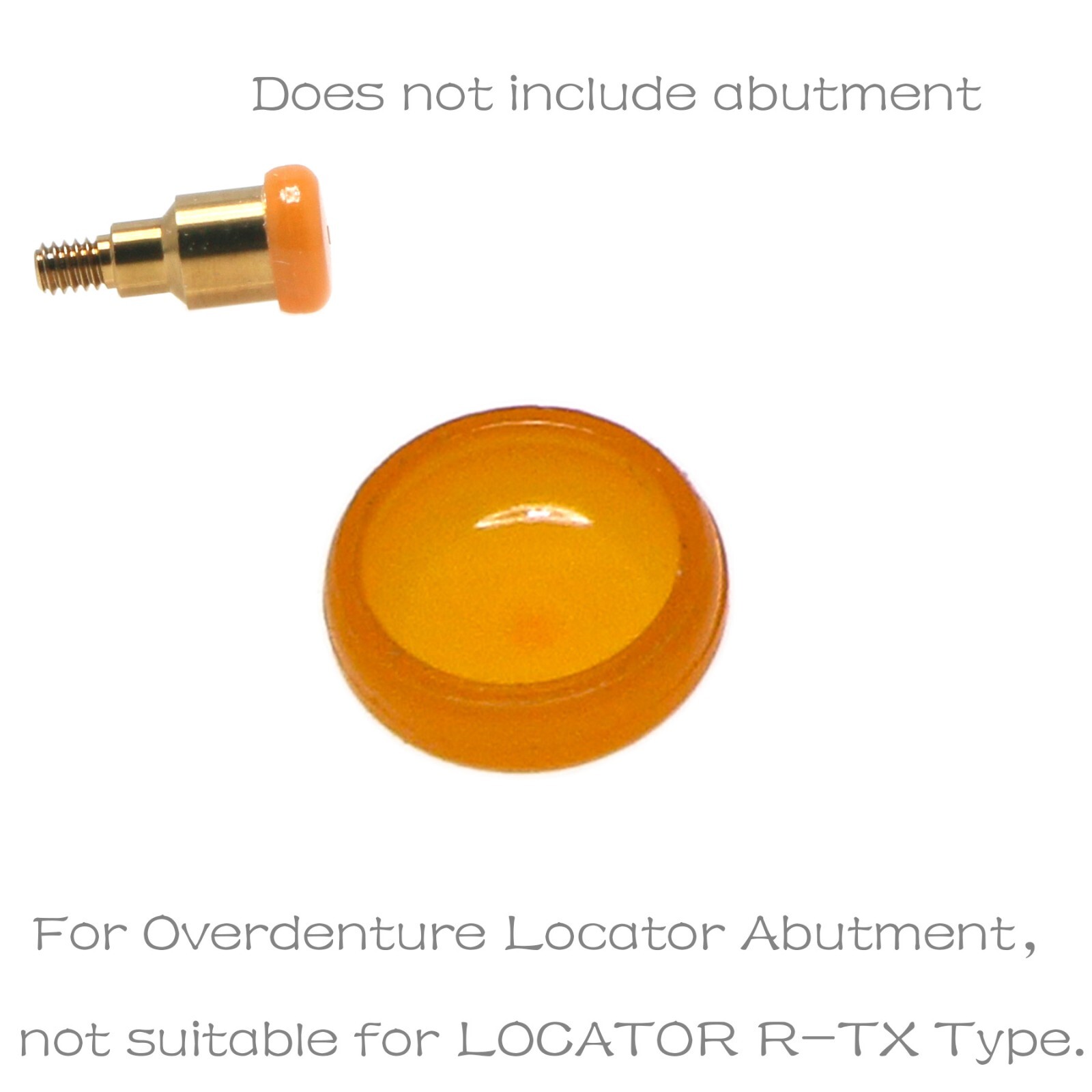 US Zimmer TSV 3.5/4.5 Mis ABT Overdenture Abutment Locator Retention Cap Inserts