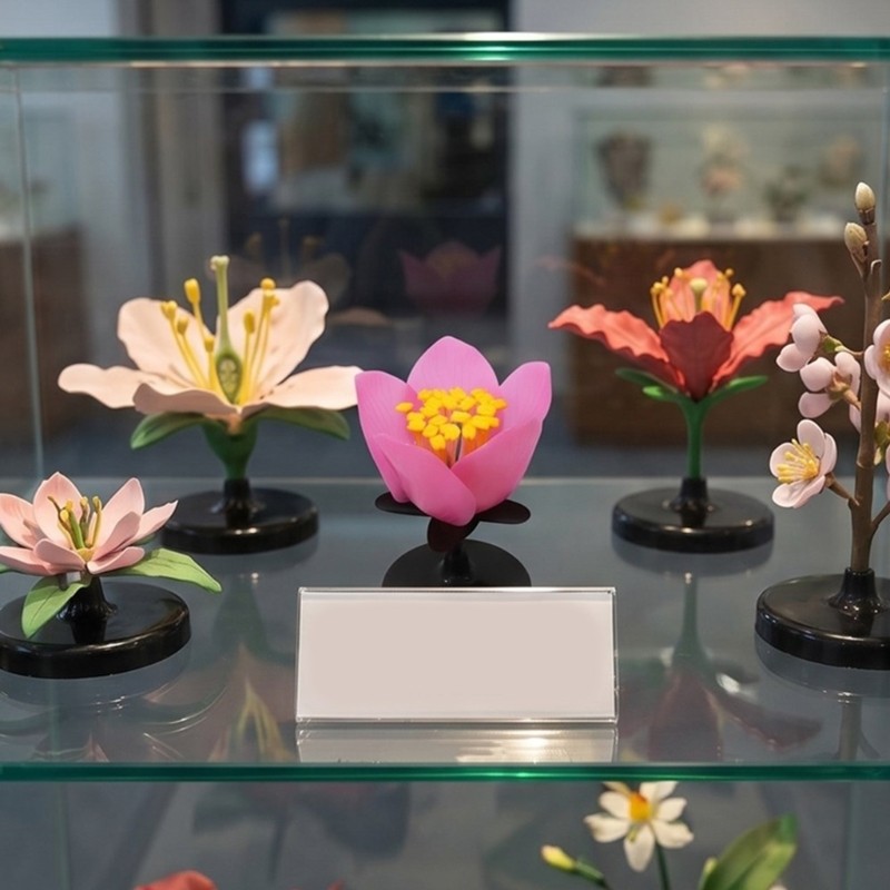 Enlarged Plastic Peach Flower Model Biology Teaching Aid For School Biology Lab