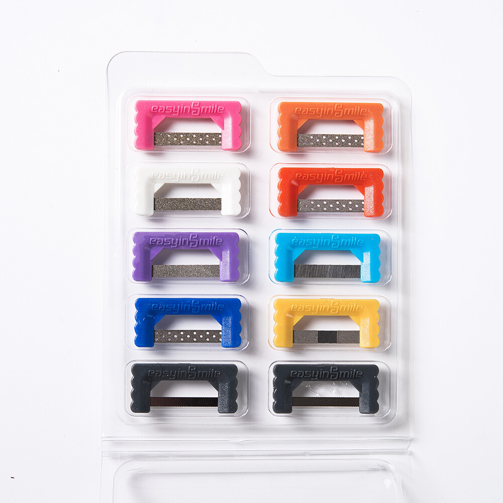 10pc Dental Orthodontic Polishing Reduction Strips Interproximal IPR/IR Saw File