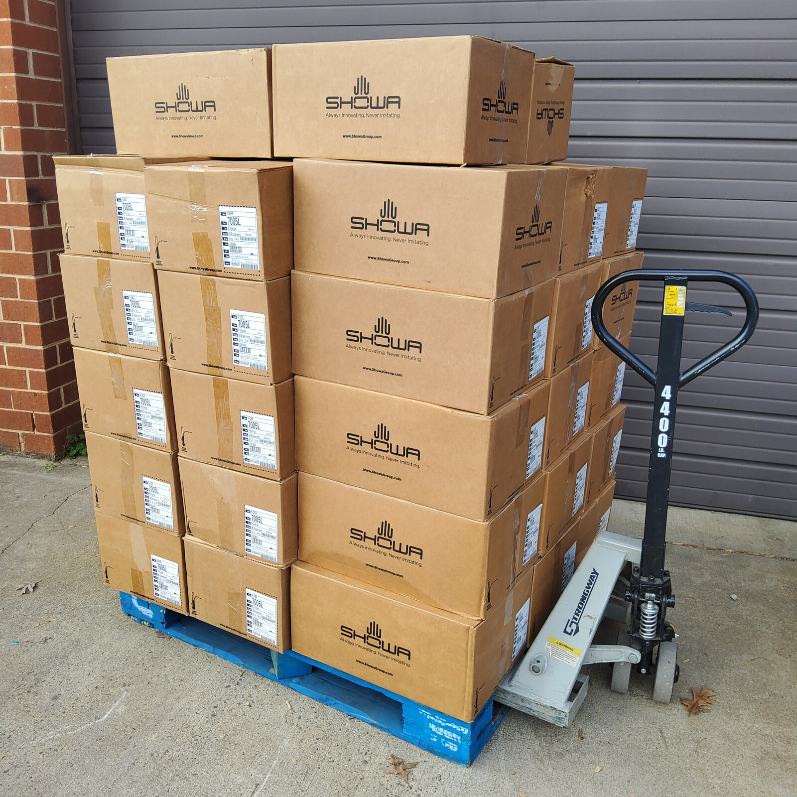 Wholesale Lot SHOWA N-Dex 7005 L Nitrile Gloves Large, 60000 Total