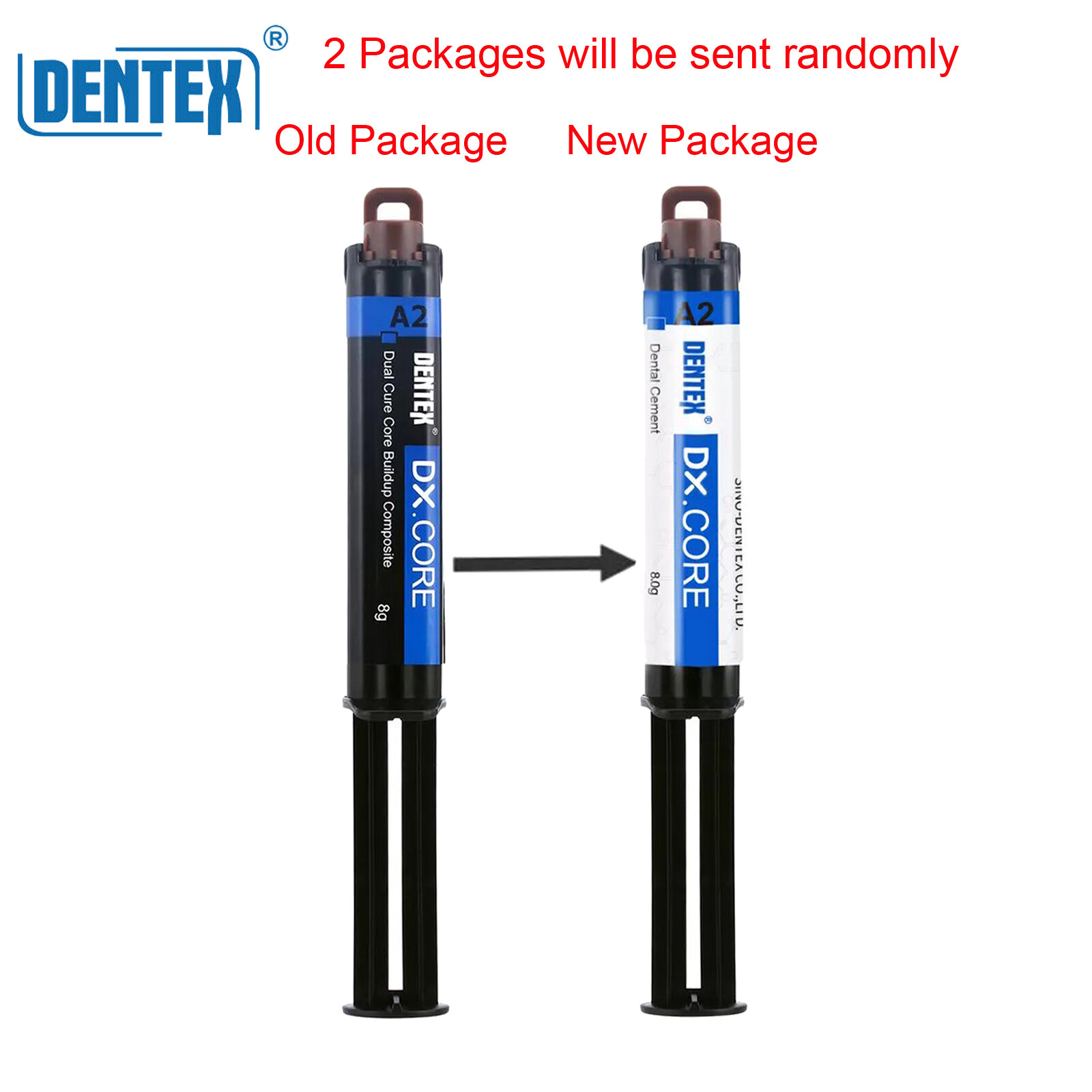 Dentex Dental Dual Cure Flowable Composite Resin Refill Core Build Up DX.CORE