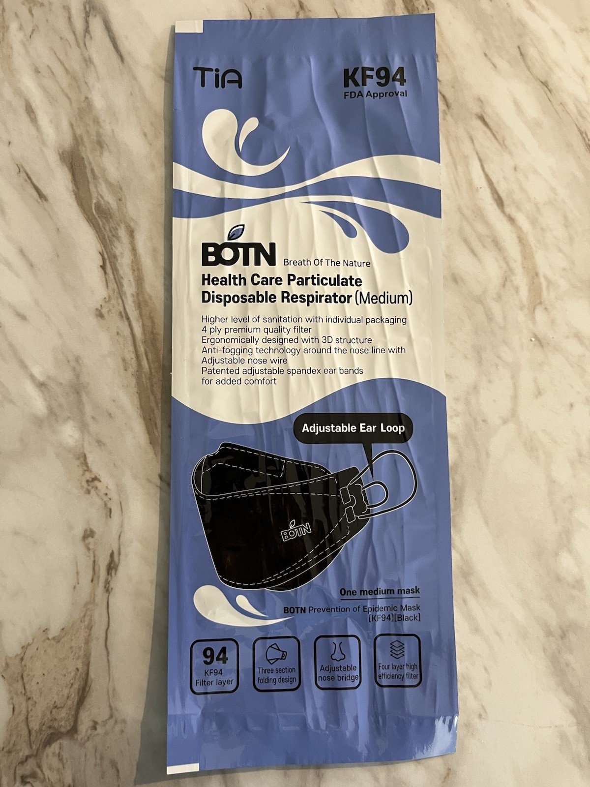 16 Particulate Disposable Respirators (Medium) KF94