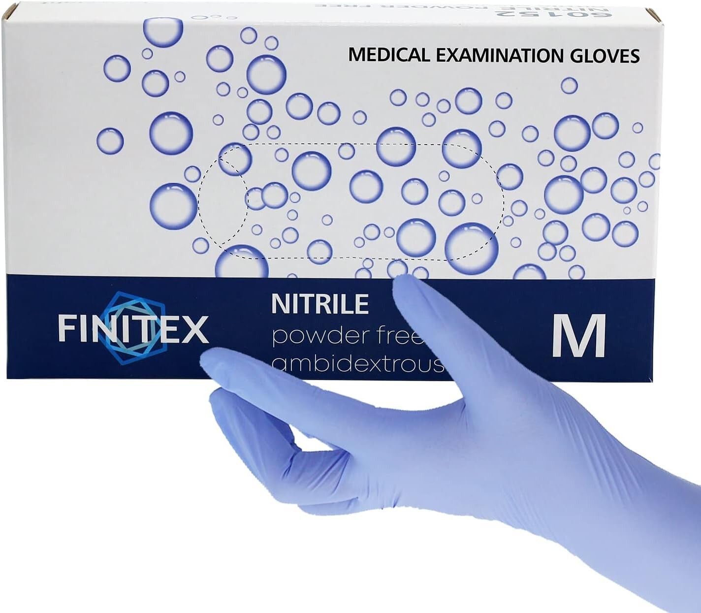 Latex-Free Ice Blue Nitrile Gloves – 1000 PCS, Ideal for Medical & Cleaning