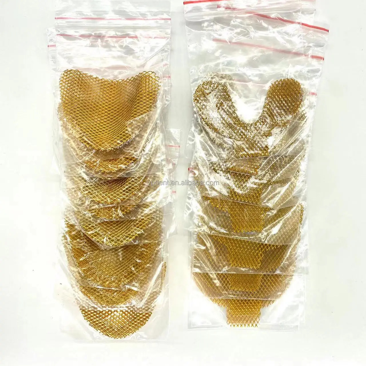 20pcs Dental Lab Grid Strengtheners Reinforcement Mesh Gold Plated Upper Lower