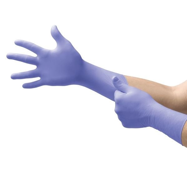 Ansell Sec-375-L Microflex Supreno, Nitrile Exam Gloves, 5.5 Mil Palm,