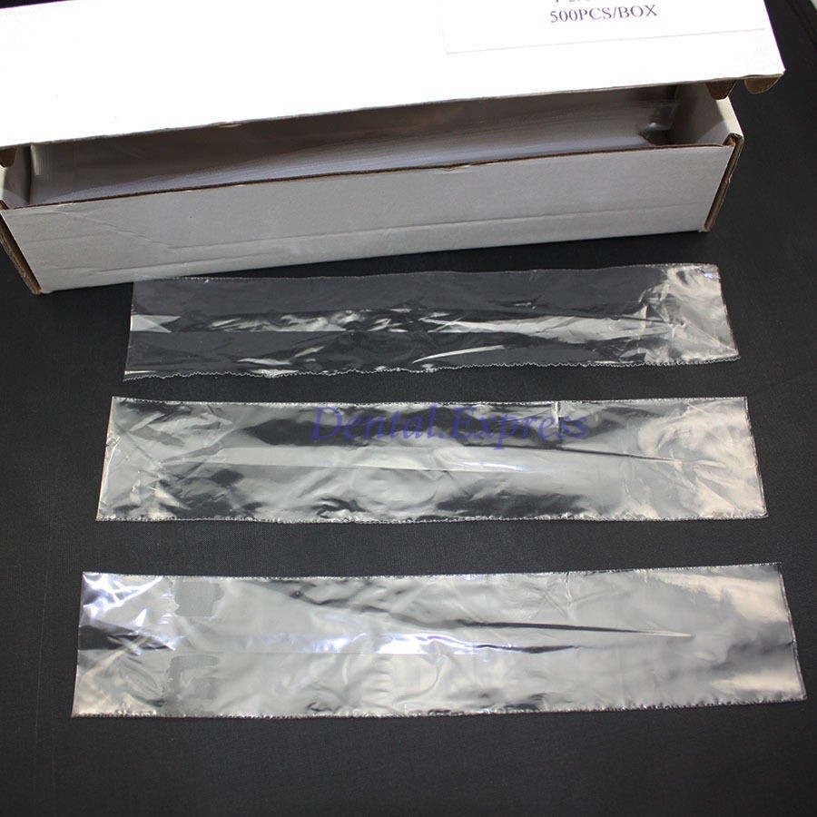 500 X-ray Sensor Sleeve Dental Disposable Plastic Protector Size 4.2/4.5cmx20cm