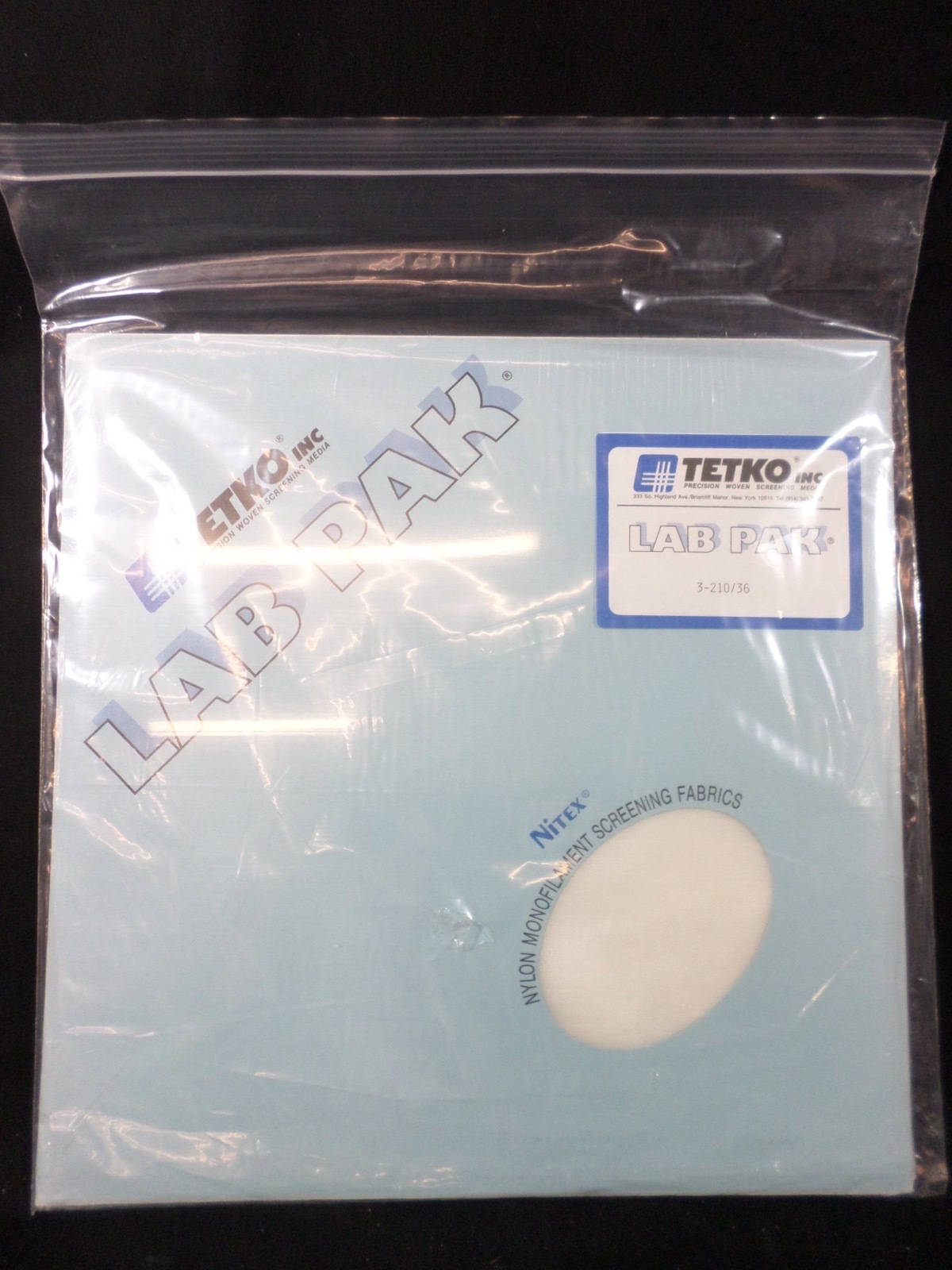TETKO 12 x 12” Nitex Nylon 210µm Pore Monofilament Screening Fabric (Pack of 6)