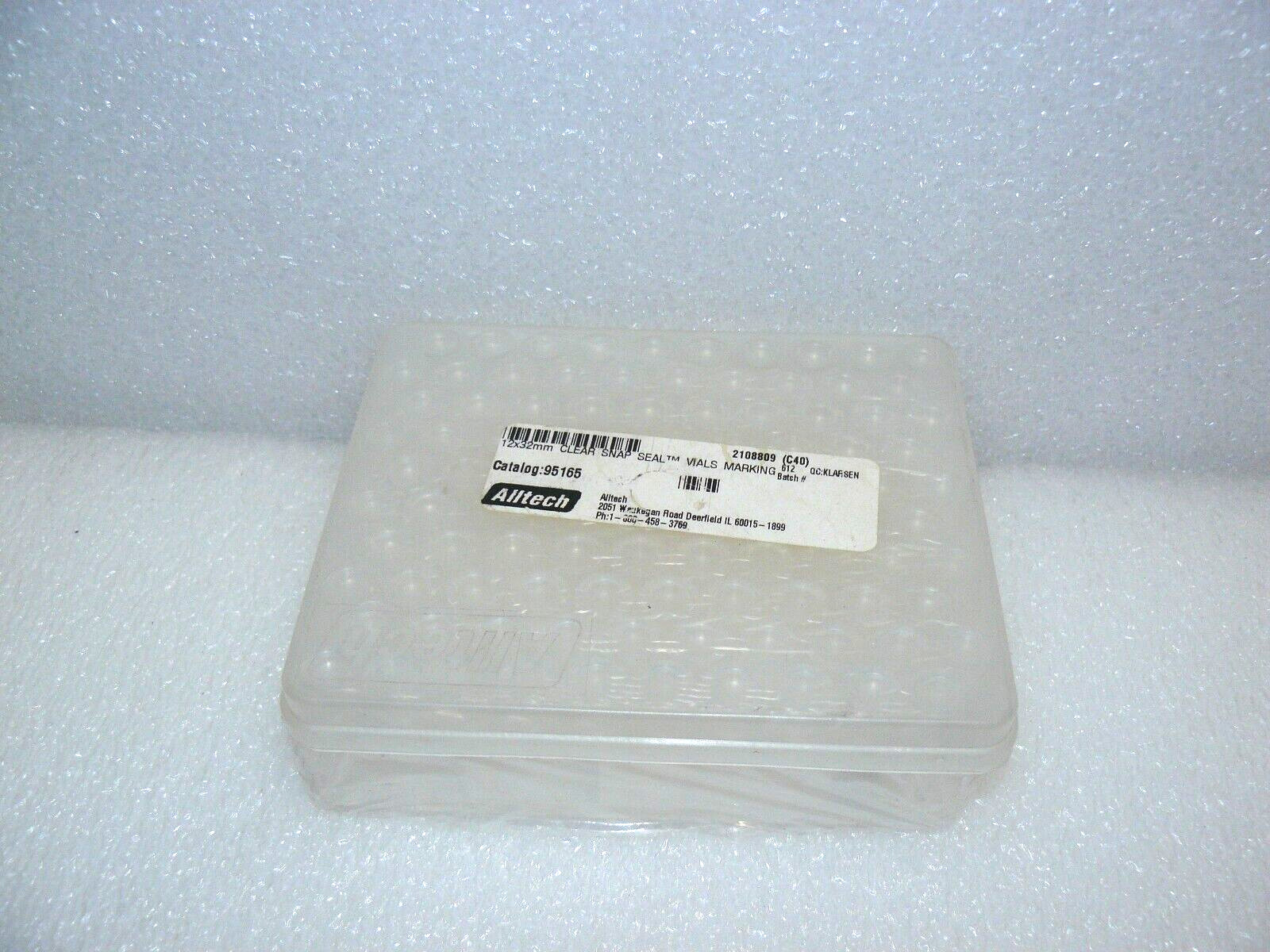 Alltech 95165 12x32mm Clear Snap Seal Vials Marking 100/pack