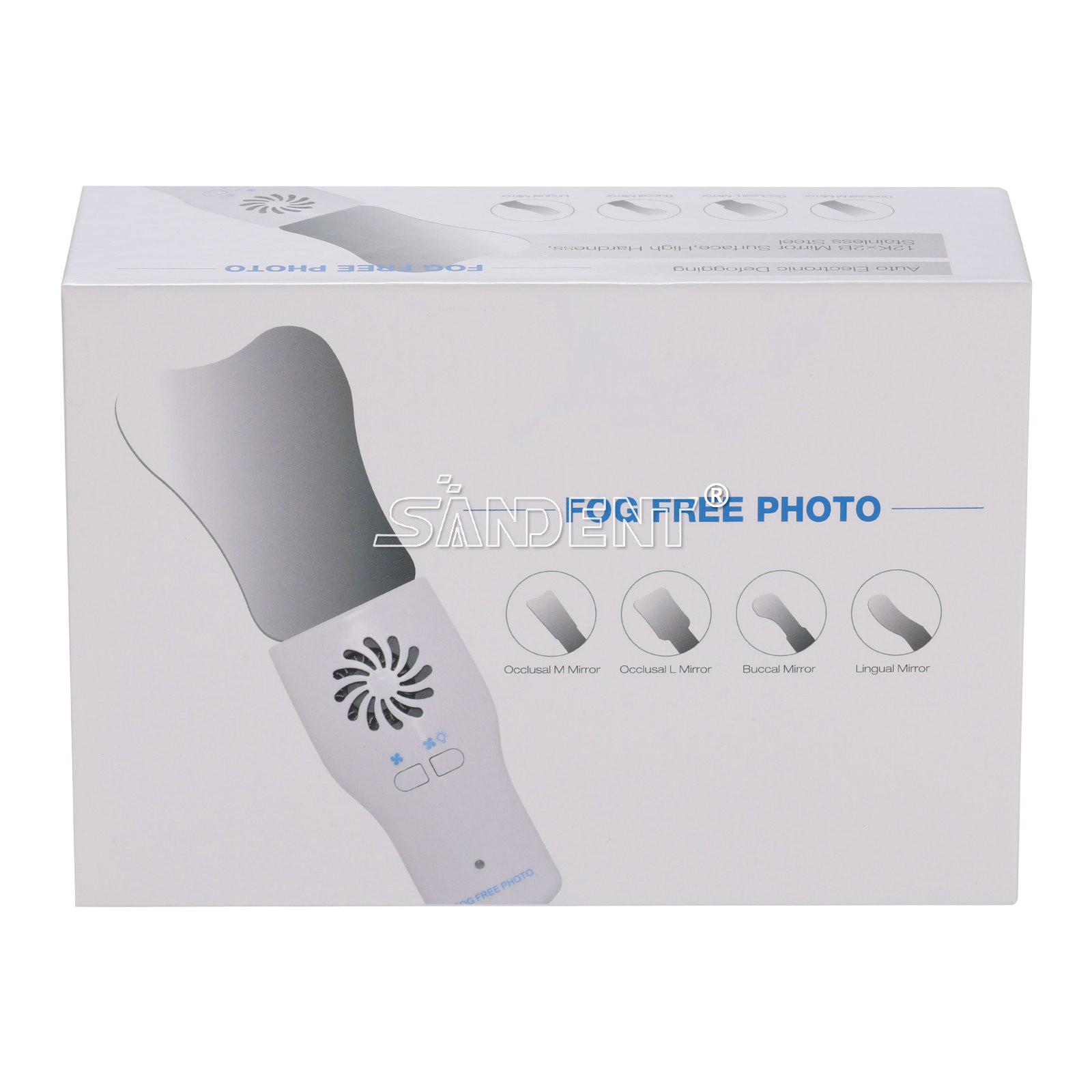 Dental Occlusal Mirror Fog Free LED Intra Oral Photo System 4 Mirrors Anti-Fog d