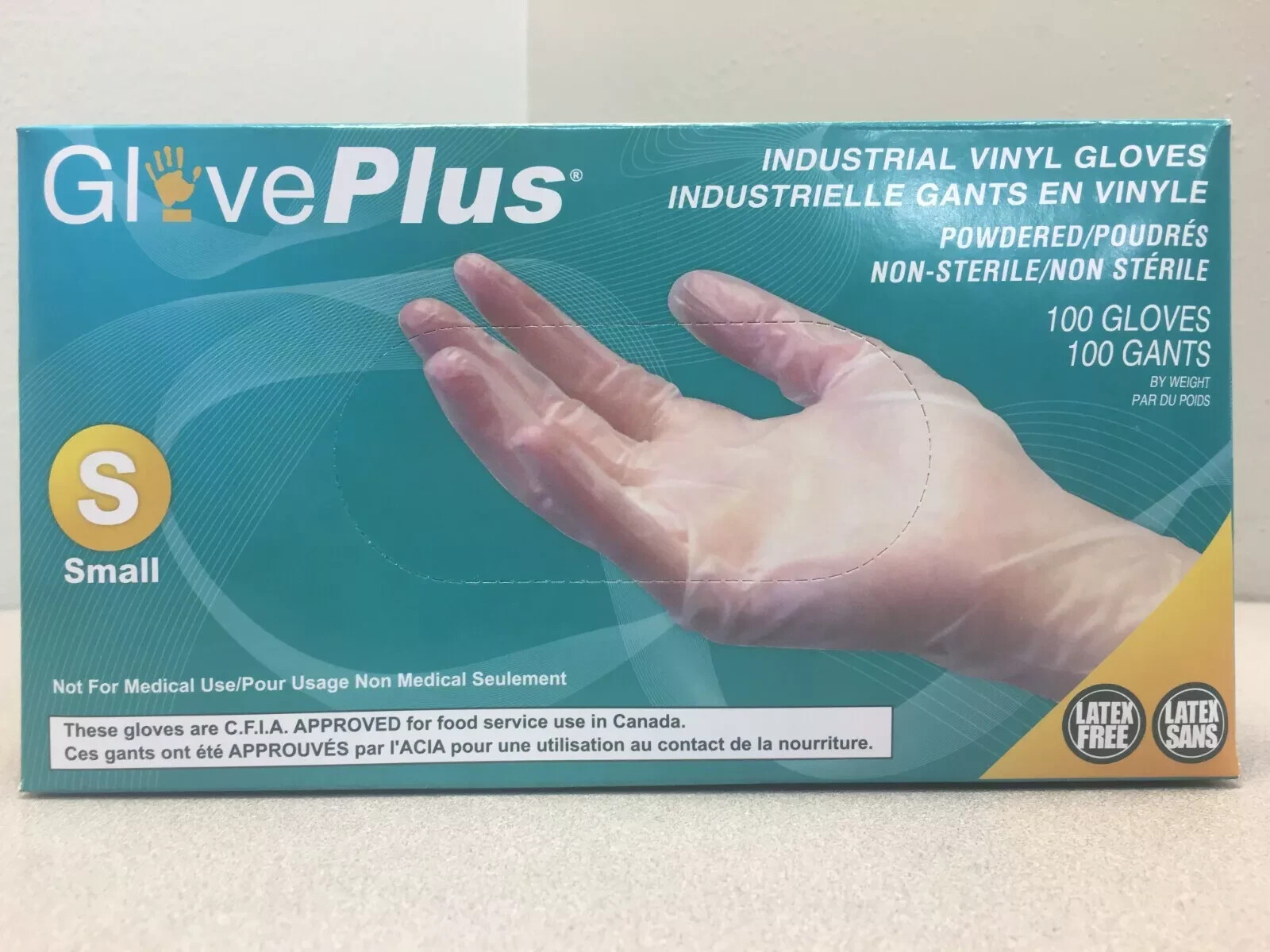 *LOT OF 1000* Vinyl Disposable Gloves Small Clear