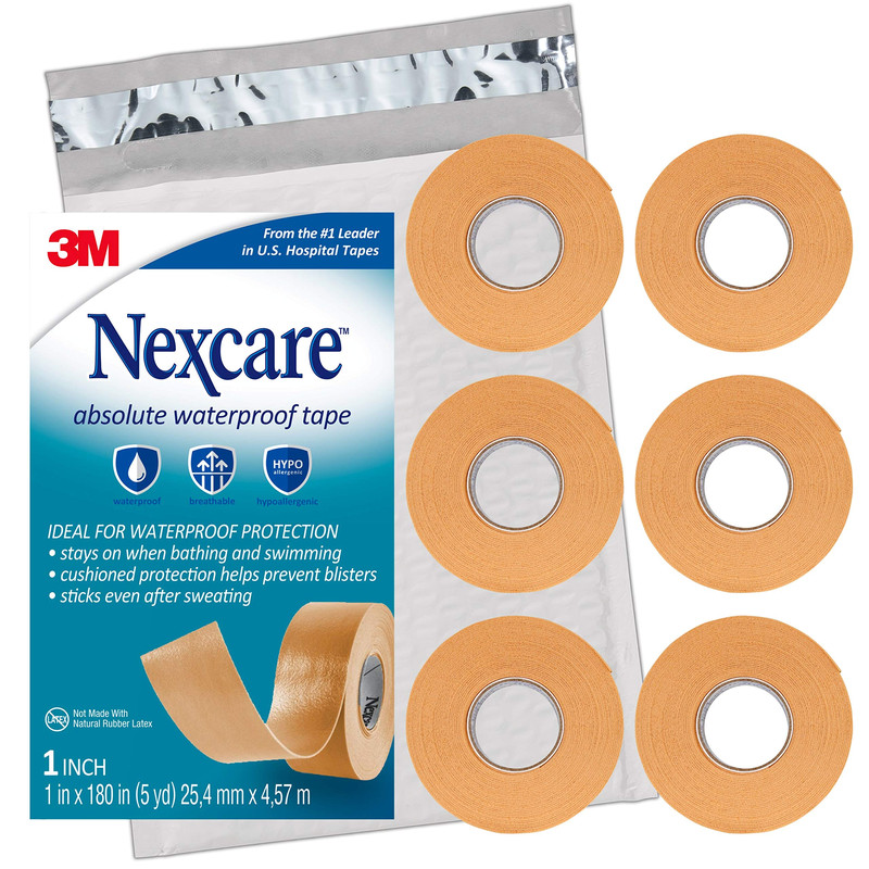 Nexcare Absolute Waterproof Tape Flexible Foam Medical Tape Secures Dressing